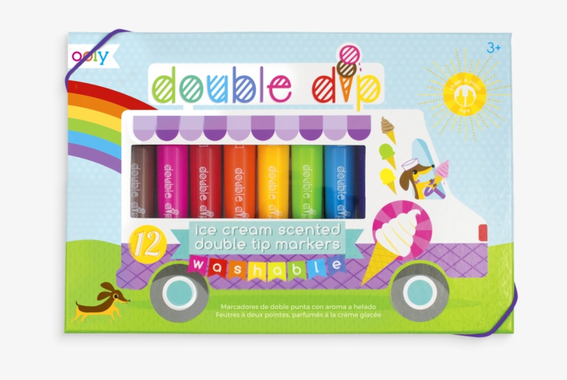 Double Dip Ice Cream Scented Markers - Double Dip, transparent png