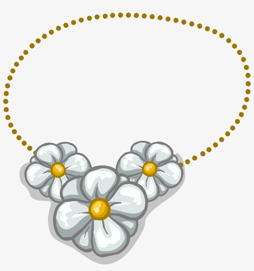 Daisy Chain Clothing Icon Id 3163 - Flower Necklace Club Penguin, transparent png