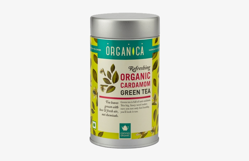Organica-cardamom - Organica Organic Green Tea, Ginger, transparent png