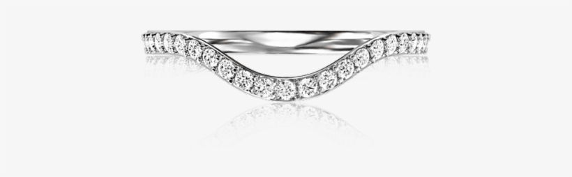 Curved Ribbon Band - Engagement Ring, transparent png