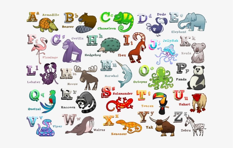 A To Z Alphabets Png Image - Atoz Animals, transparent png