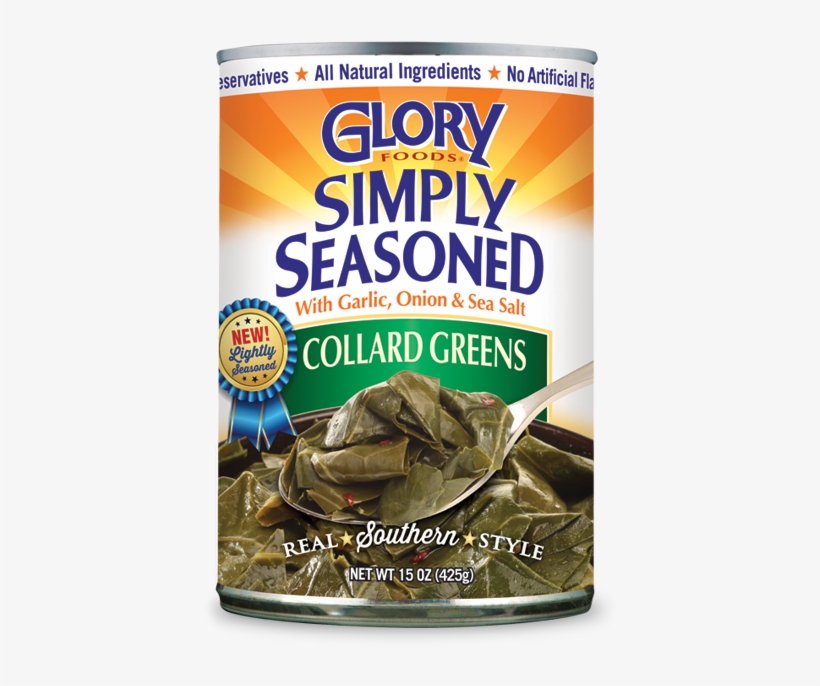 Simply Seasoned Collard Greens - Glory Foods Sensibly Seasoned Collard Greens - 14.5, transparent png