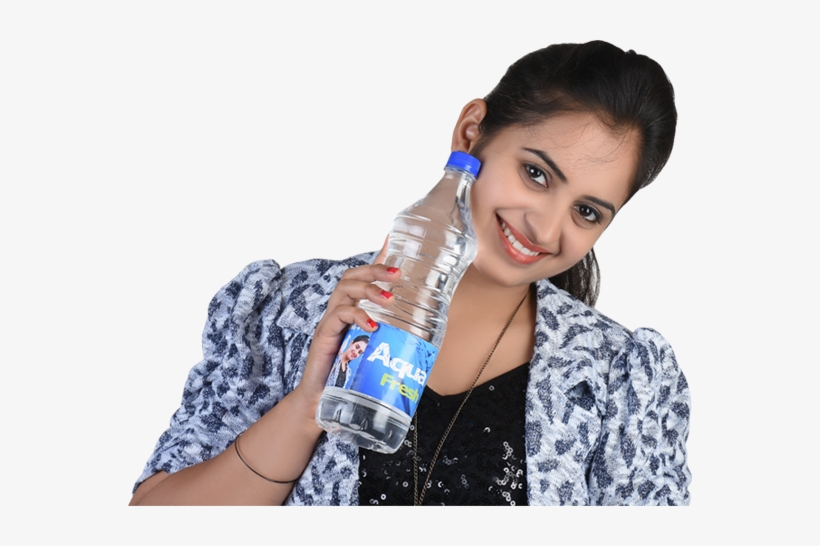 5 Ltr - Girl Drinking Mineral Water, transparent png