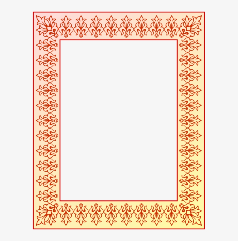 Picture Frames Ornament Drawing Paper Color - Clip Art, transparent png