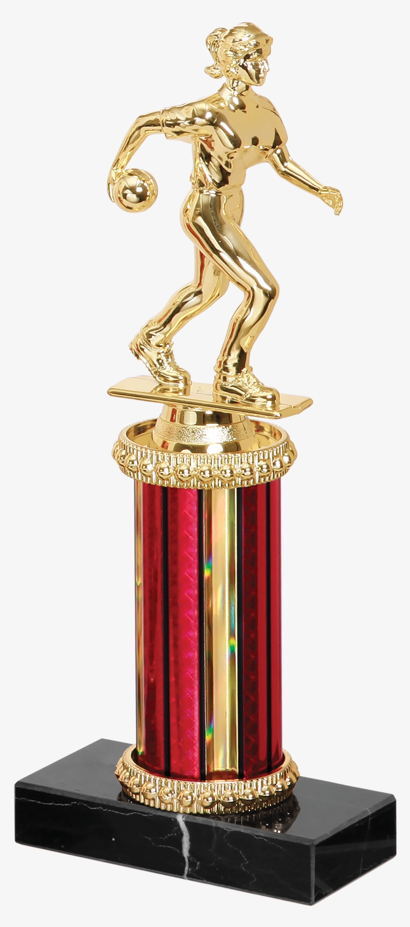 Small Bowling Trophy - Trophy, transparent png