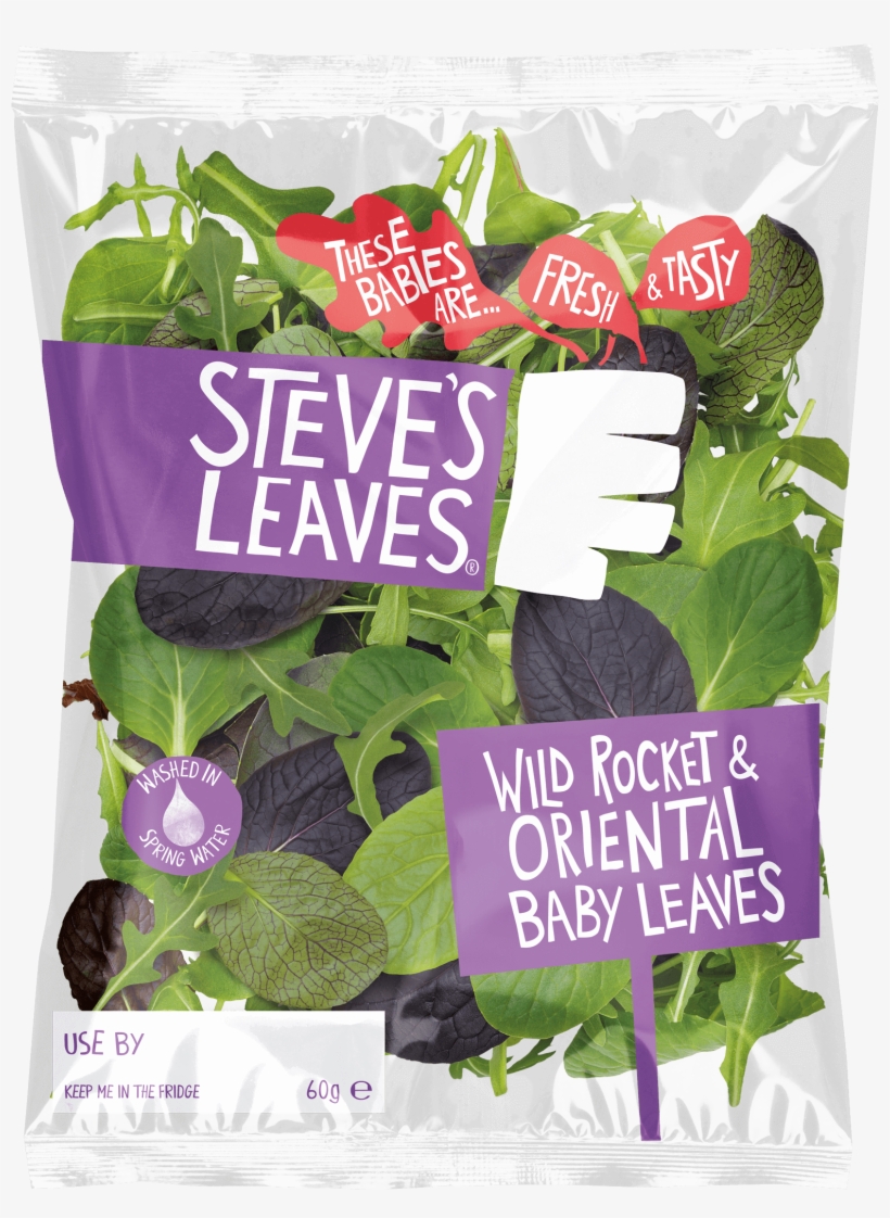 Wild Rocket And Oriental Baby Leaves - Steve's Leaves Pea Shoots & Baby Leaves, transparent png