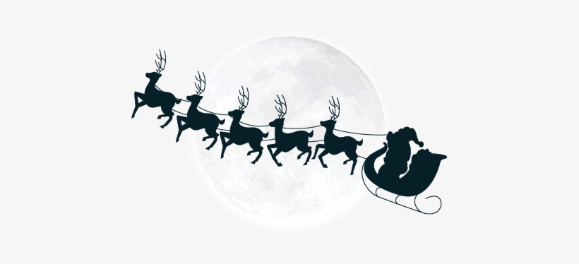 Moon And Santa Png, transparent png
