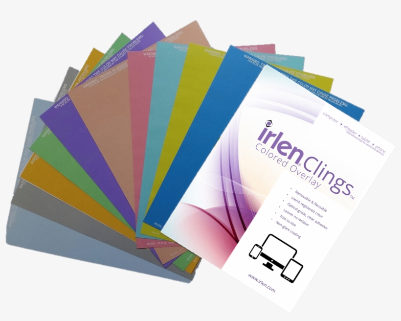 Irlen Clings- Coloured Overlay For Computers, Tablets - Irlen Color Overlays For Reading, transparent png