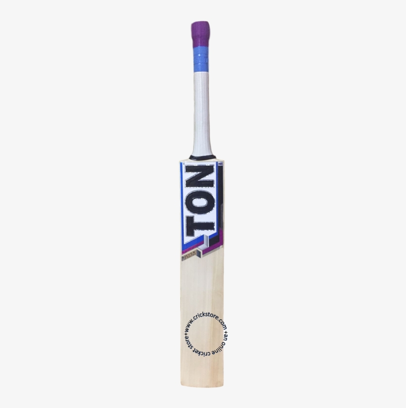 Ss Ton Silver Edition English Willow Cricket Bat Face - Cricket Bat, transparent png