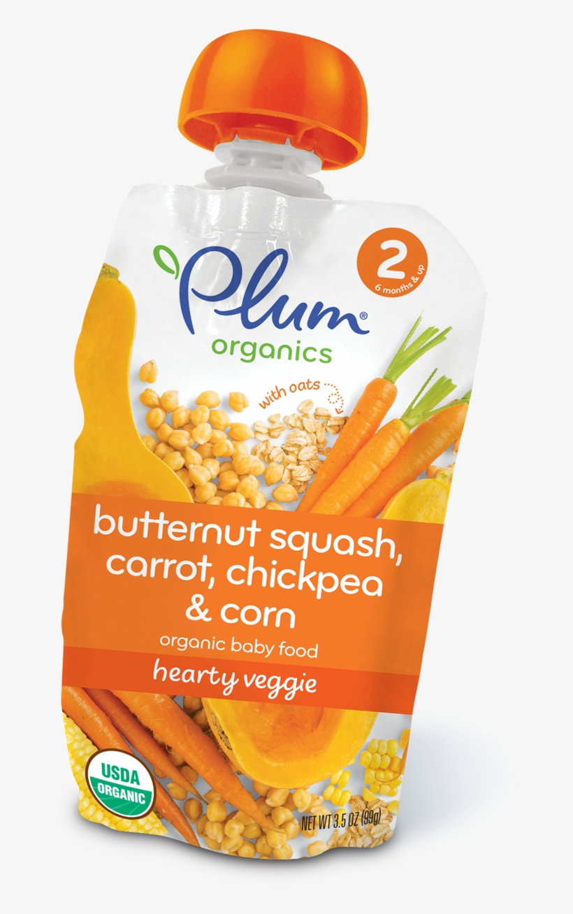 Plum Organics Baby Food, Butternut Squash, Carrot, transparent png