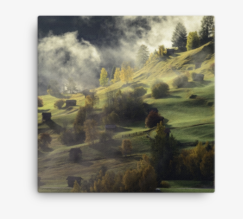 Green Mountain Under Blue Sky - Lush European Or British Landscape Over Tablet Case, transparent png