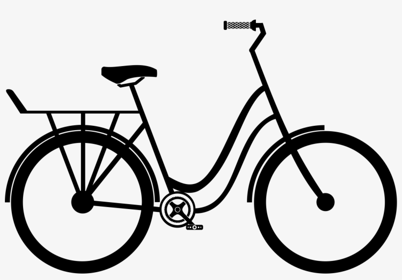 Bike Citizen Big Image Png - Black Bicycle Drawing Png, transparent png