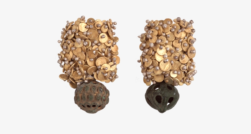 Newfoundland Romilly Saumarez Smith Gold Caddis Earringsx600 - Gold, transparent png