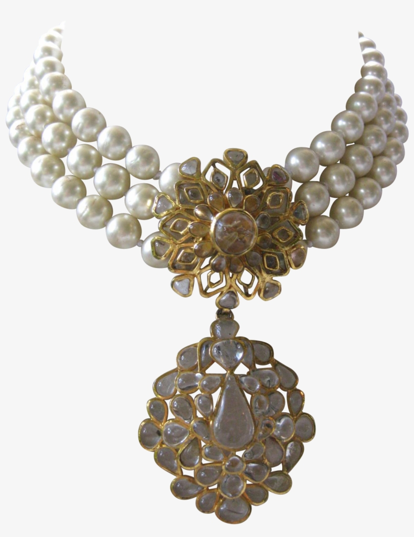 Chanel Poured Clear Glass Centerpiece & Glass Pearls - Glass And Pearl Png, transparent png