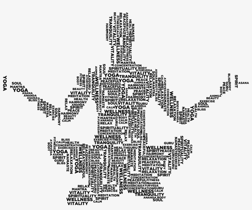 Pose Word Cloud Black Icons Png Free - Joga Grafika, transparent png