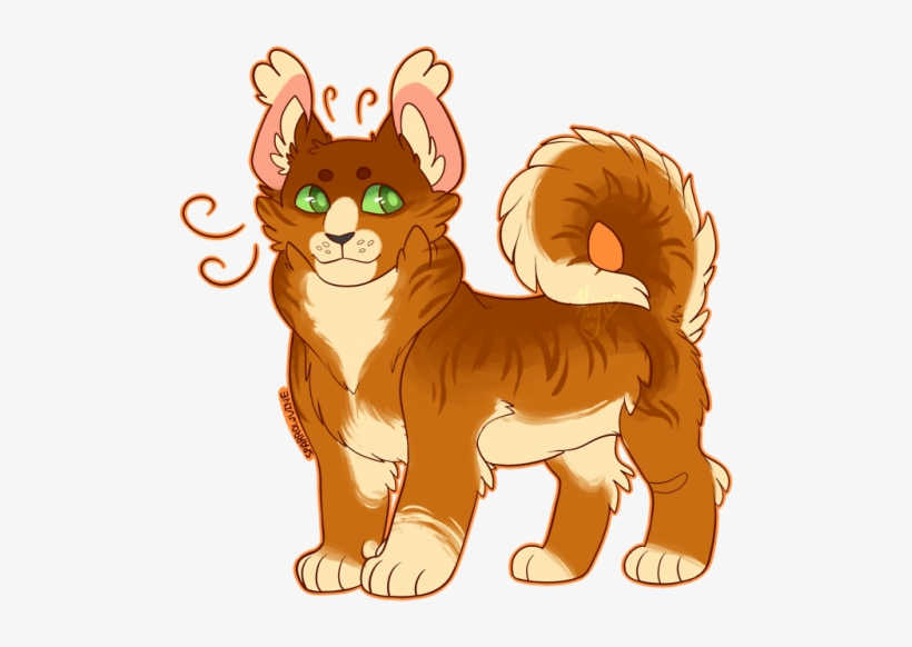 Squirrelflight I Hc That She Has An Acorn Shaped Mark - Cartoon, transparent png