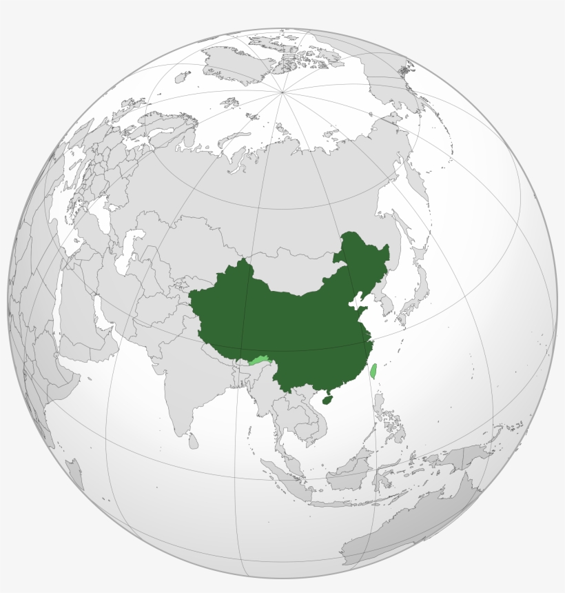 World Map China Location Of The In - Китай Географско Положение, transparent png