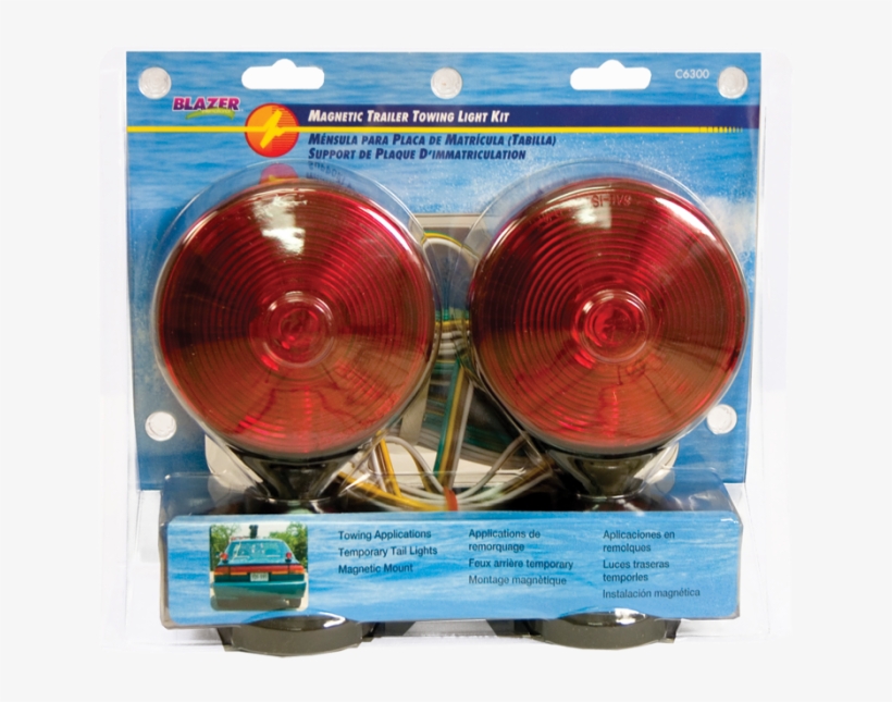 Blazer Magnetic Trailer Towing Light Kit - Trailer, transparent png