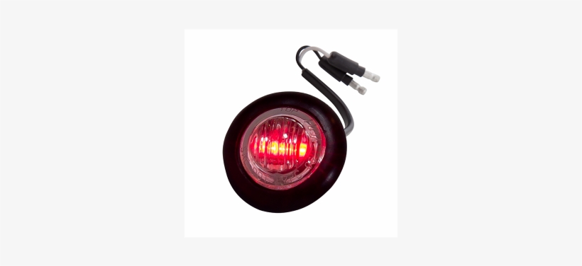Mini Round Clear/red 2-wire Clearance Marker Light - Light, transparent png