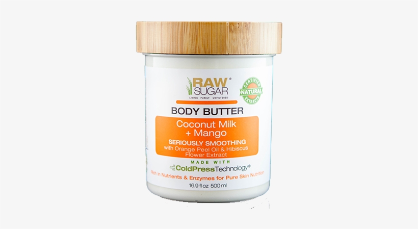 Coconut Milk And Mango - Raw Sugar Coconut Milk & Mango Body Butter - 16.9, transparent png