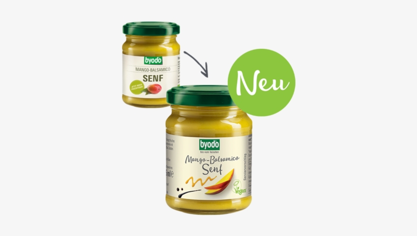 Mango-balsamico Mustard - Byodo Orange Mustard, 125ml, transparent png