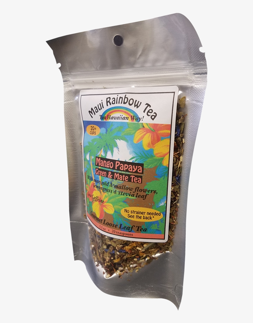 Maui Tea Mango Papaya Green & Mate Tea - Watermelon, transparent png