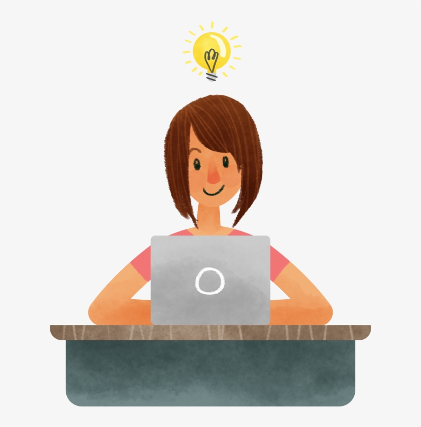 Thinking-girl - Pear Deck, transparent png