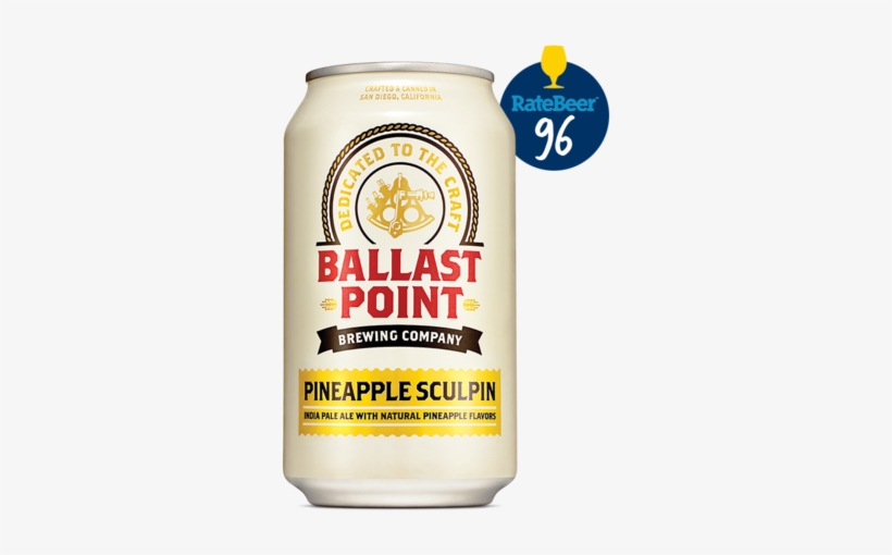 Ballast Point Pineapple Sculpin Ipa - Ballast Point Grapefruit Sculpin, transparent png