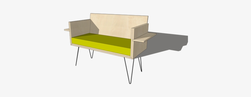 Build This Sofa With A Single Sheet Of Plywood And - Plywood, transparent png