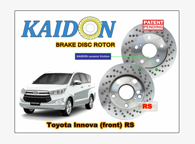 Toyota Innova Kijang Disc Brake Rotor Kaidon Type "rs" - Toyota, transparent png