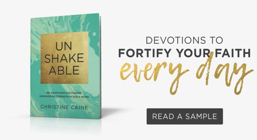 Unshakeable By Christine Caine - Unshakeable: 365 Devotions For Finding Unwavering Strength, transparent png