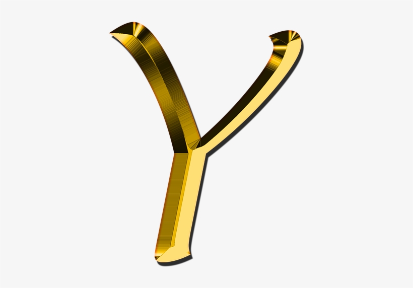 Previous - Golden Alphabet Y Png, transparent png