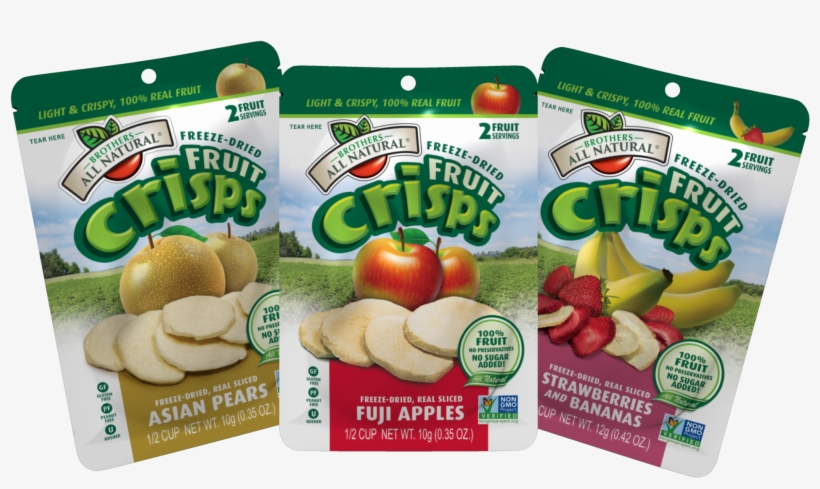Brothers All Natural Freeze Dried Fruit Crisps Variety, transparent png