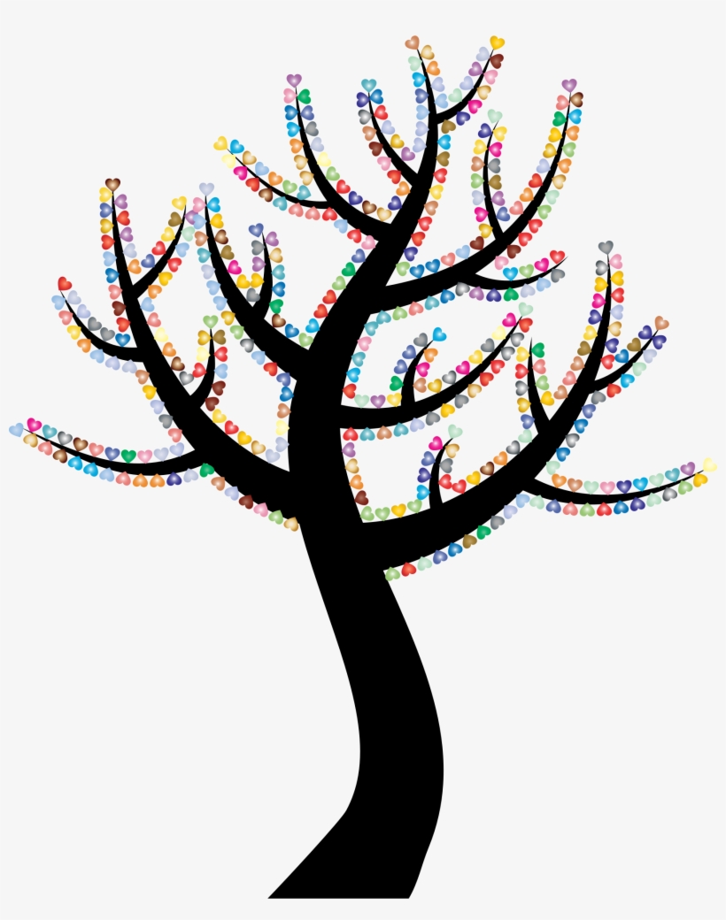 Clipart - Colourful Tree Clip Art Png, transparent png