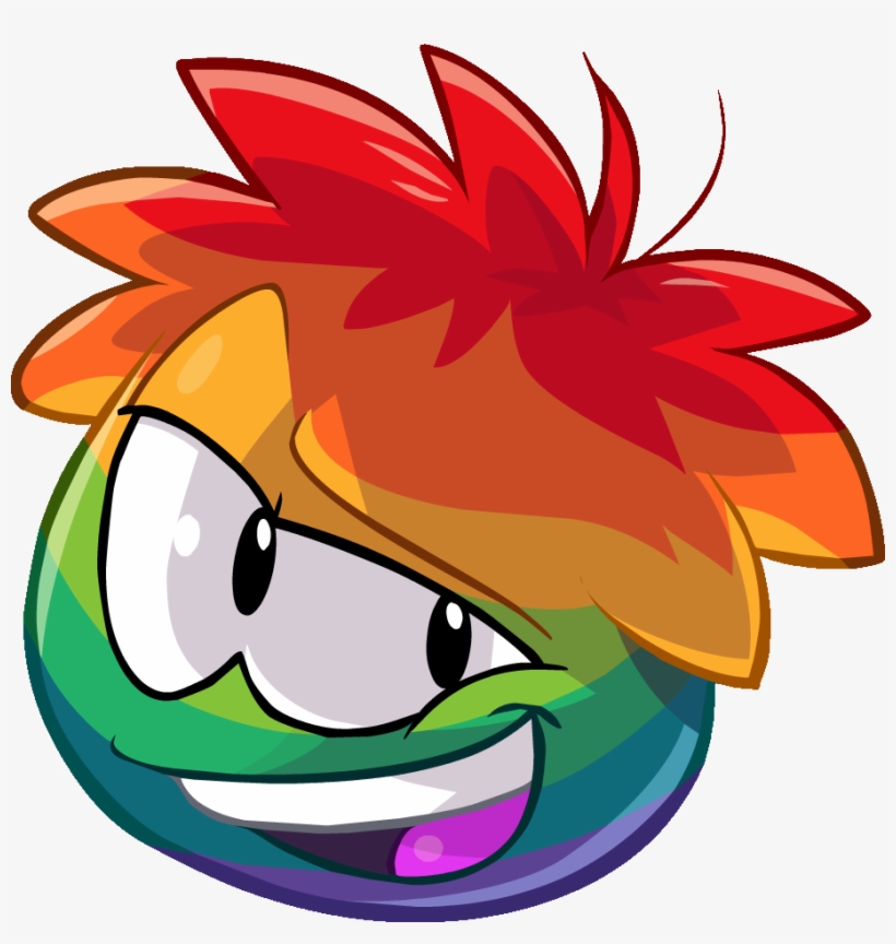 Rainbowpuffle - Rainbow Puffle, transparent png