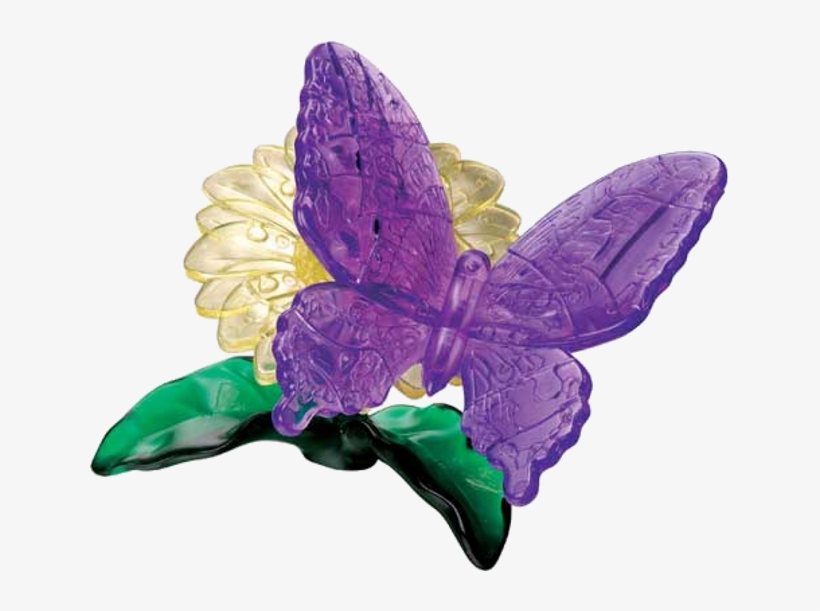 3d Crystal Puzzle - Original 3d Crystal Puzzle - Butterfly, transparent png