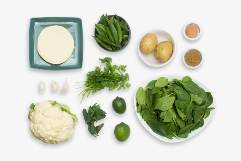 English Pea & Potato Samosas With Spiced Cauliflower - Vegetarian Cuisine, transparent png