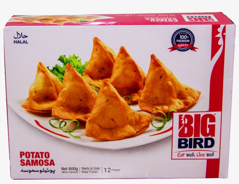 Big Bird Potato Samosa 12 Pcs 600 Gm - Big Bird Food Pvt Ltd, transparent png