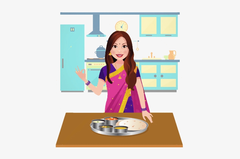 Jaipur Market - Indian Women Cooking Vector, transparent png