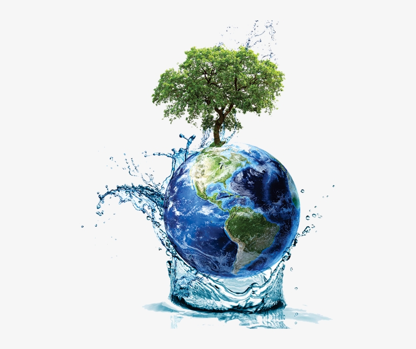 Wastewater Treatment Plant - 3d Rendering Of Planet Earth Centered On North America, transparent png