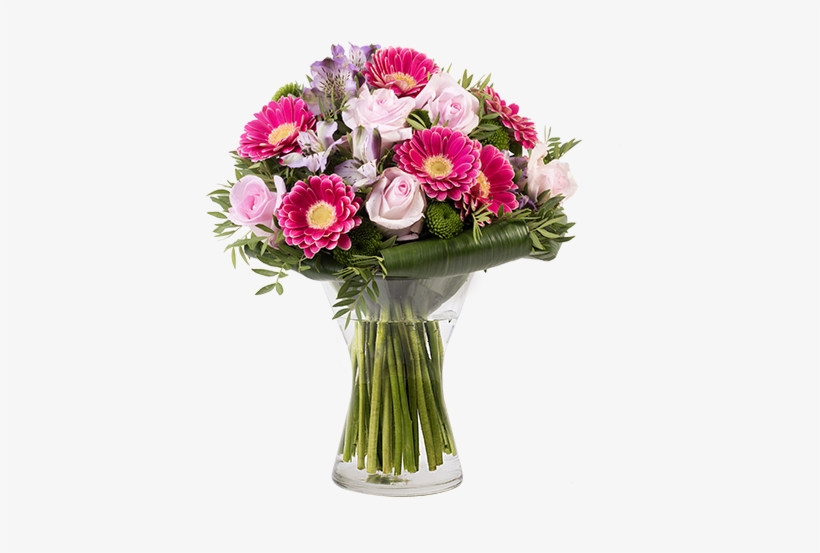 Roses And Gerberas - Flower Bouquet, transparent png