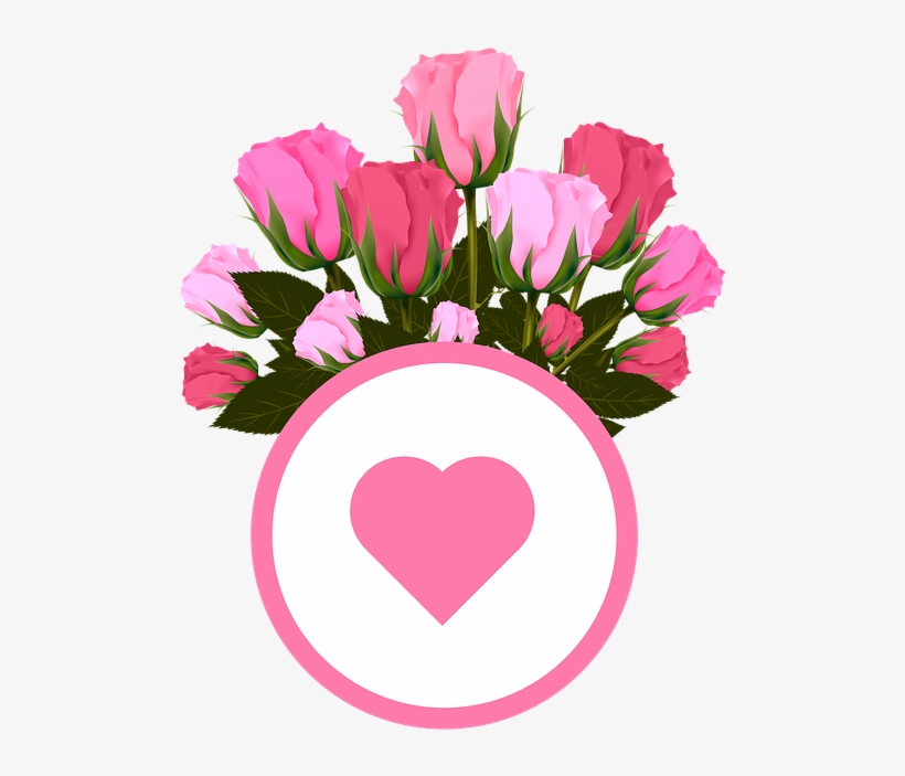 Flowers, Roses, Pink, Bouquet, Heart, Icon - Photograph, transparent png