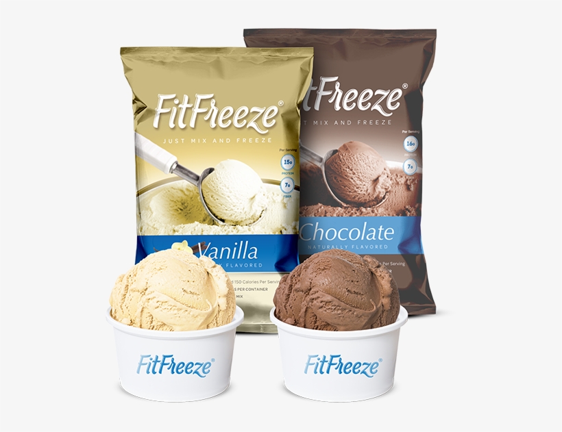 Fitfreeze Packages With Bowls Of Ice Cream - Fitfreeze, transparent png