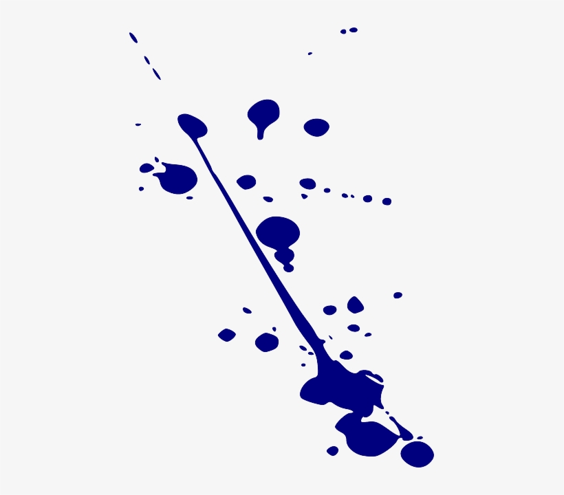Dark Blue Clipart Blue Splatter - Blue Splatter, transparent png