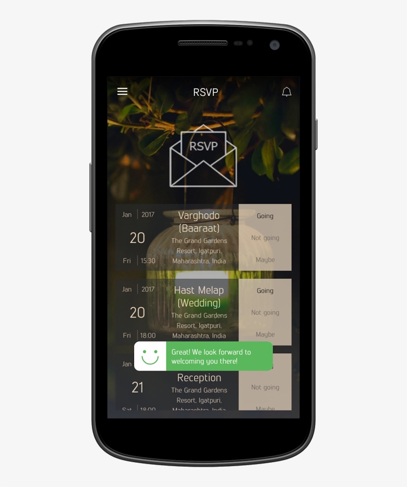Personal Wedding Invitation For Android - Android Application Package, transparent png