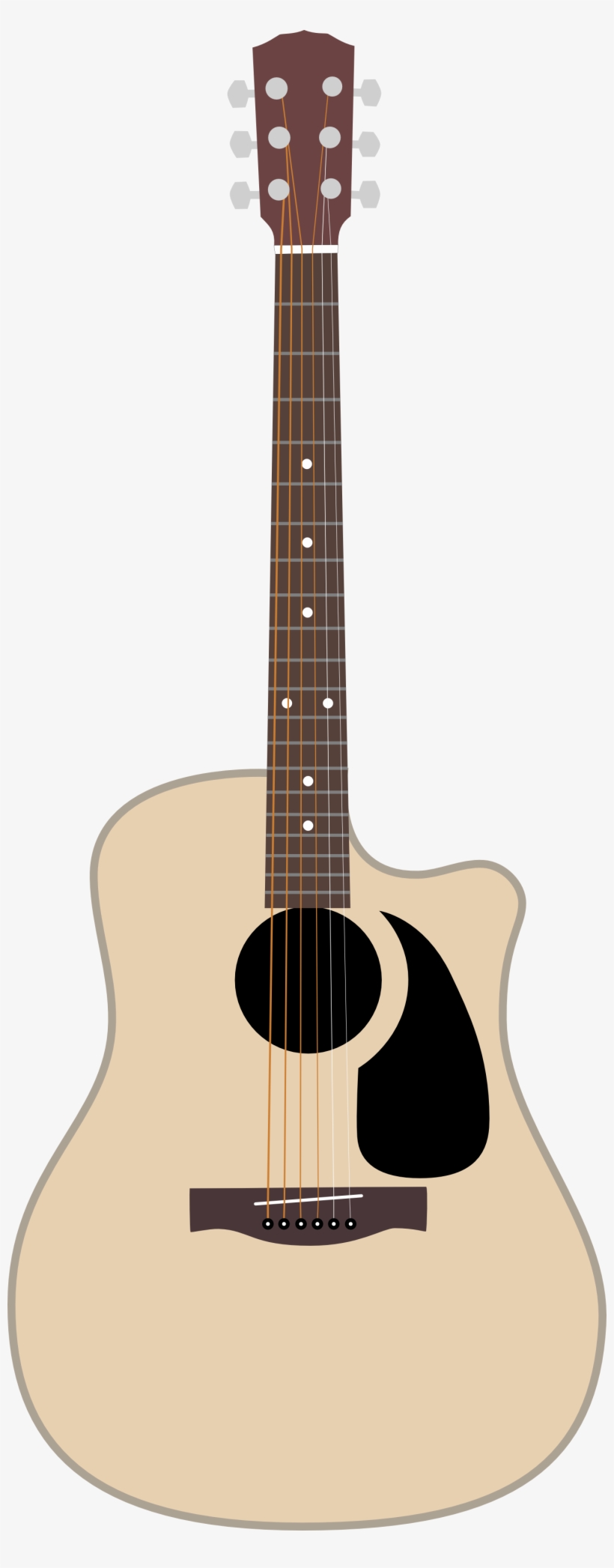 Fender Cd 100ce Acoustic Guitar By Shimmerscroll - Acoustic Guitar Transparent Background, transparent png
