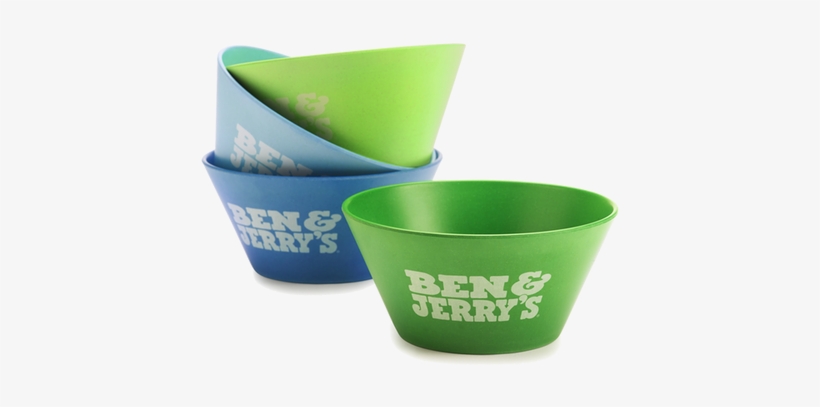 Ben & Jerry's Bamboo Bowls - Greenco Vibrant Colors Ice Cream Dessert Bowls And, transparent png
