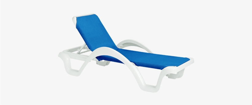 Clipart Download Grosfillex Plastic Resin Chaise Lounge - Blue, transparent png