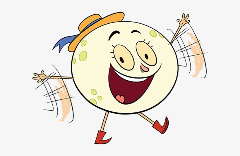 Luna The Moon Waves Happily At You While Walking On - Moon, transparent png