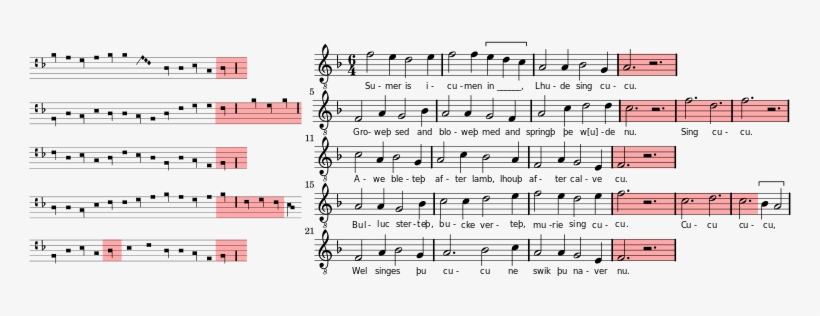 The 13th-century English Round "sumer Is Icumen In\ - Nuper Rosarum Flores 6 4 2 3, transparent png
